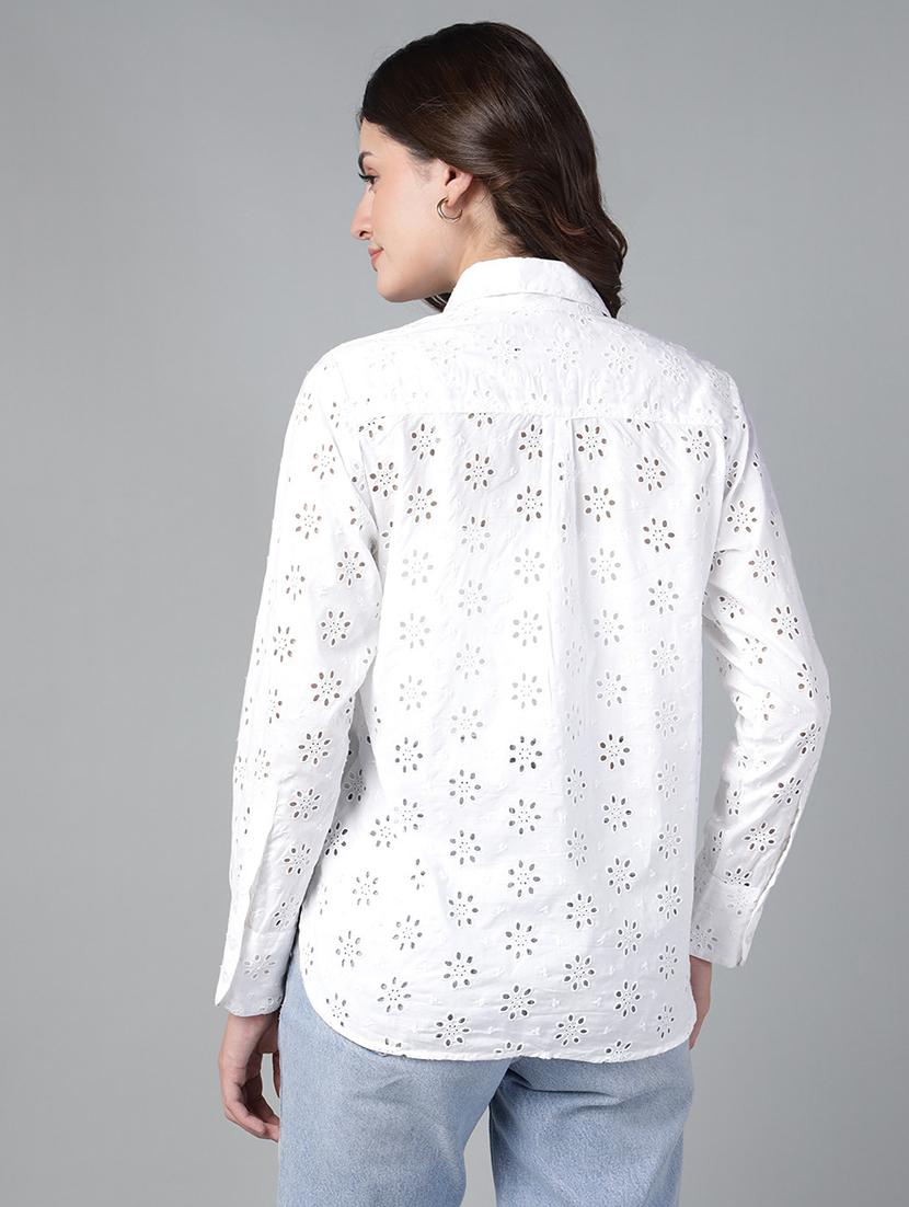 women collared long sleeve regular fit shirt - 22038799 - Standard Image - 3