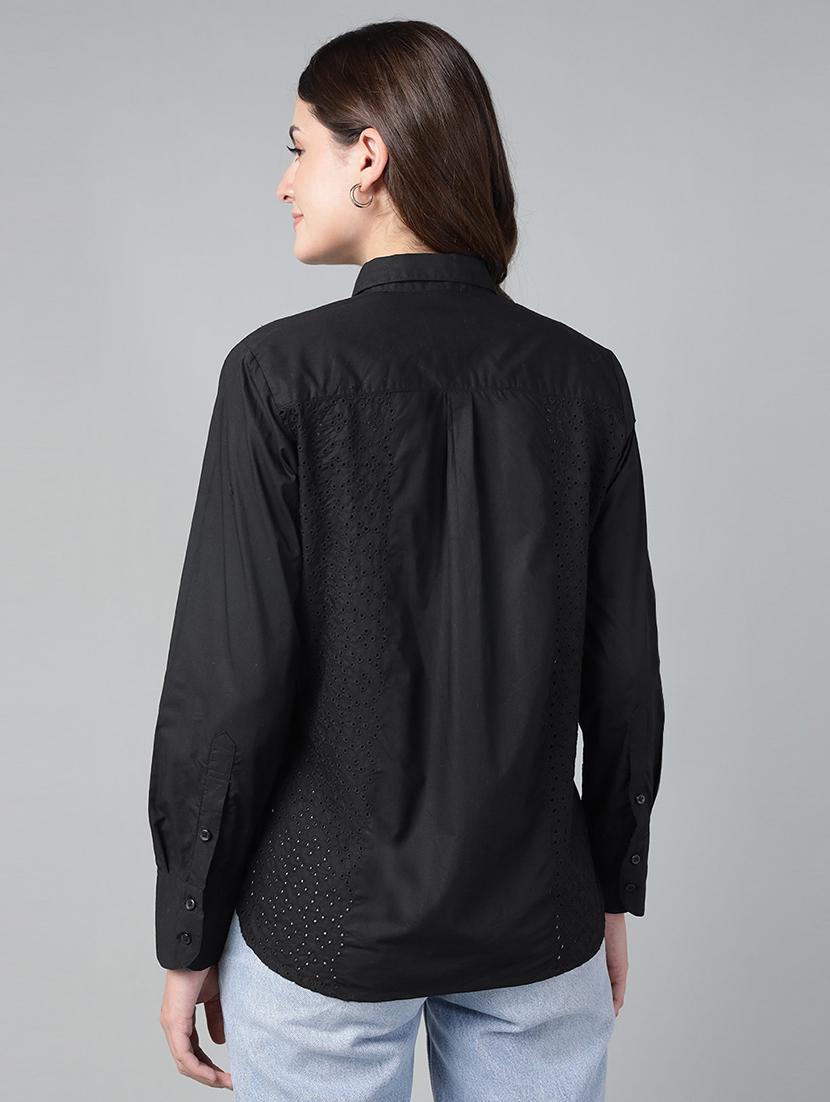 women collared long sleeve regular fit shirt - 22038801 - Standard Image - 3