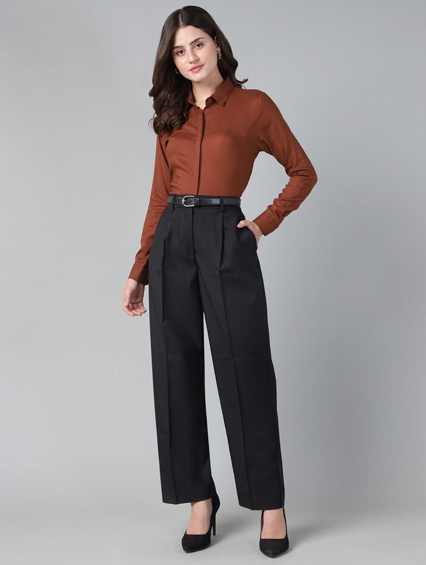 brown cotton regular shirt - 22038804 - Standard Image - 5