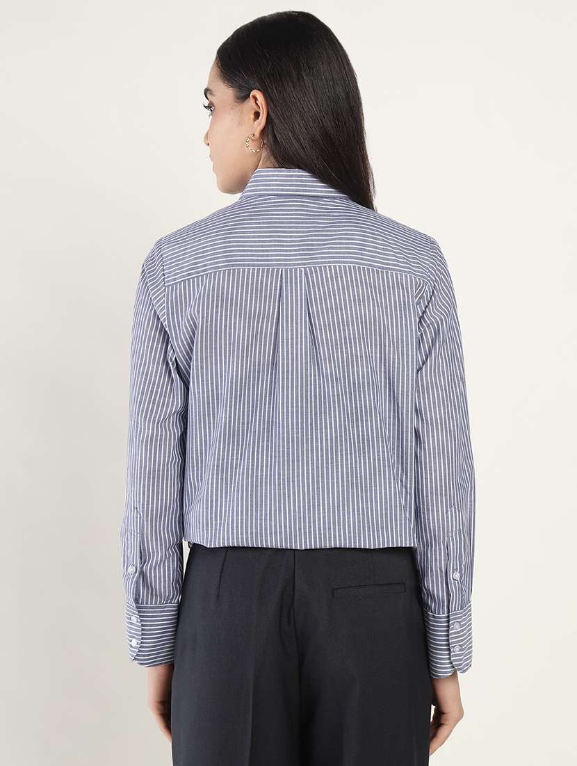 women collared long sleeve regular fit shirt - 22038812 -  Standard Image - 3