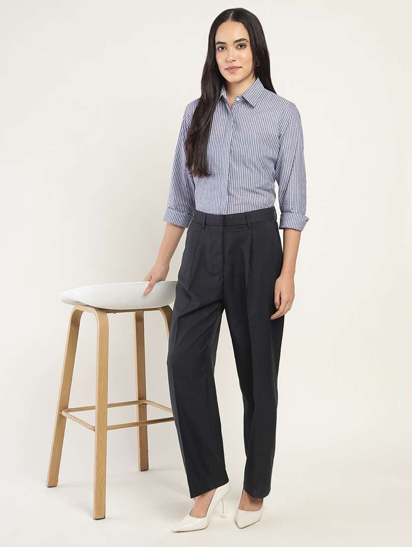 women collared long sleeve regular fit shirt - 22038812 -  Standard Image - 5