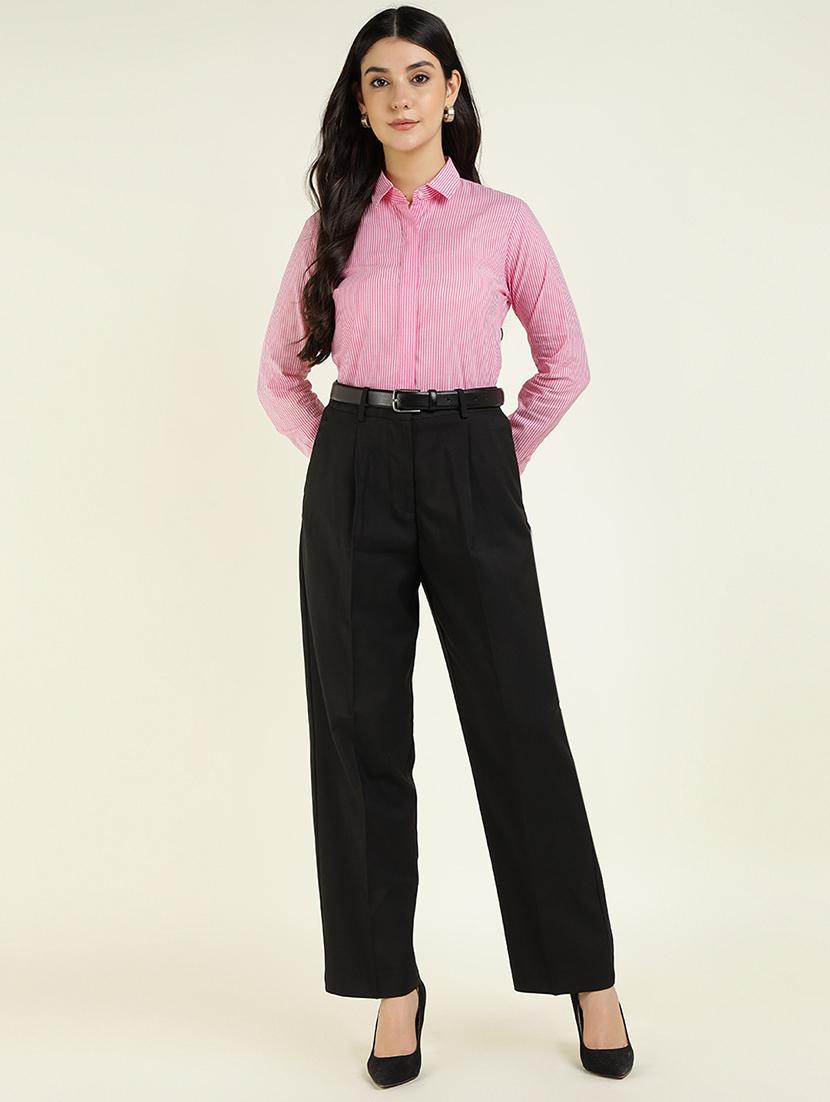 women collared long sleeve regular fit shirt - 22038830 - Standard Image - 3