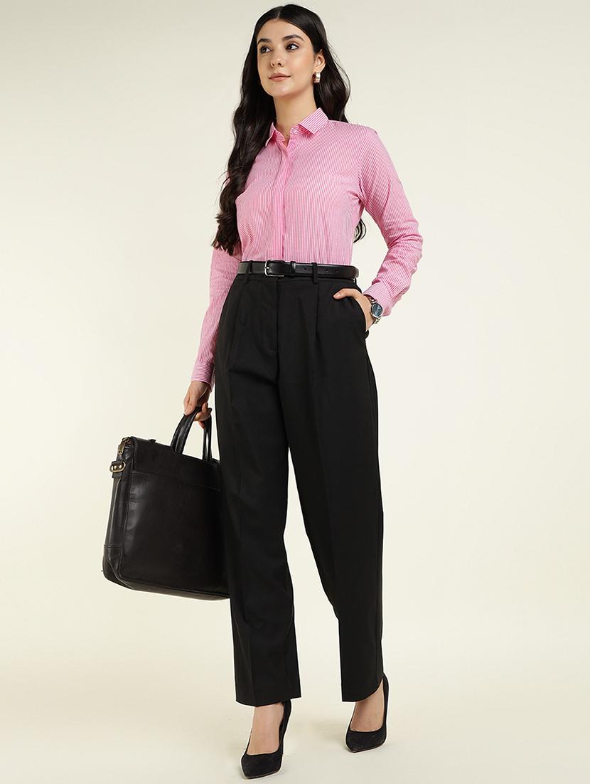 women collared long sleeve regular fit shirt - 22038830 - Standard Image - 5