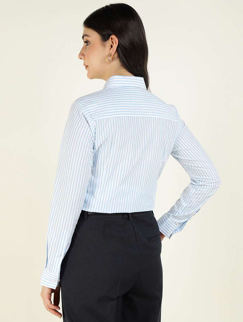 women collared long sleeve regular fit shirt - 22038831 - Standard Image - 3