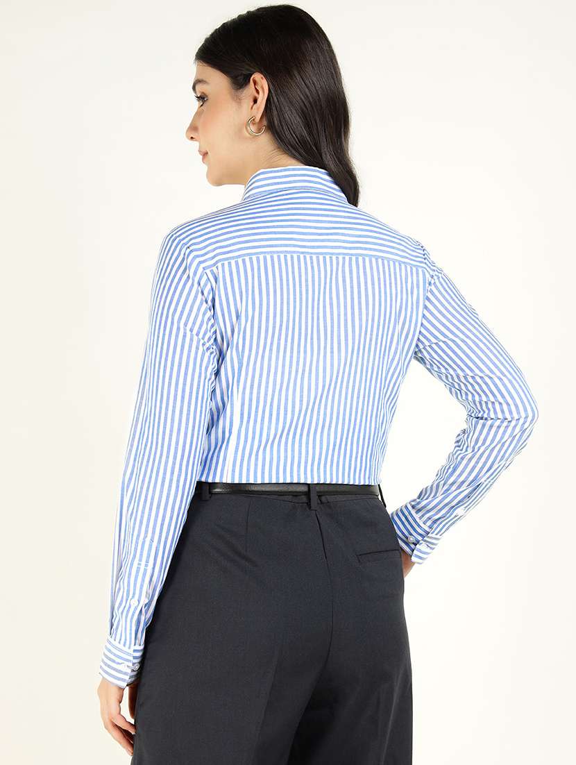 women collared long sleeve regular fit shirt - 22038832 -  Standard Image - 3