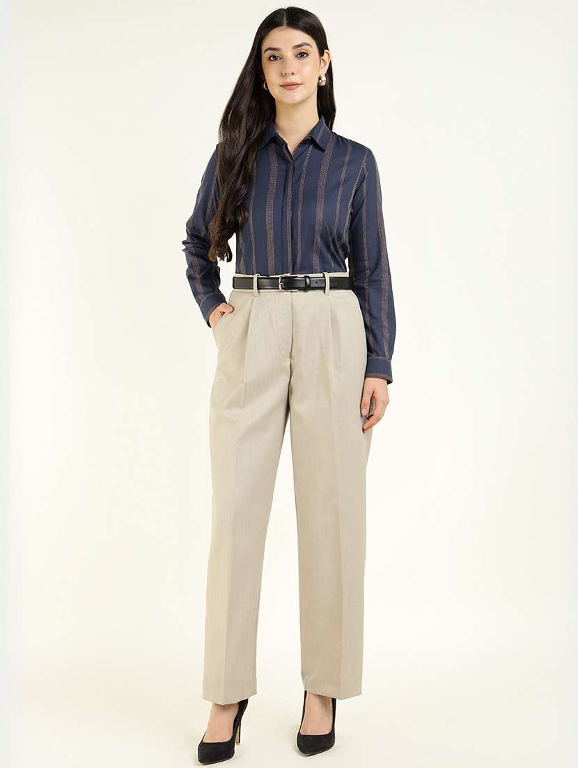 women collared long sleeve regular fit shirt - 22038833 -  Standard Image - 3