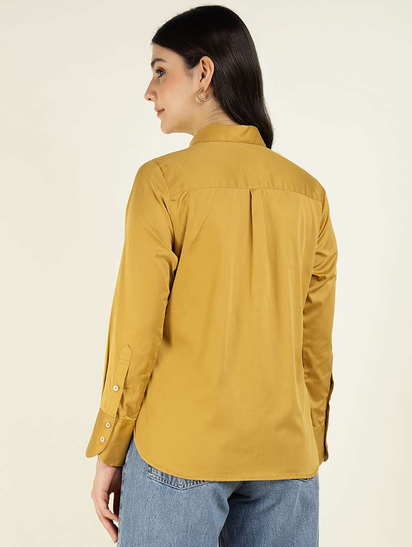 women collared long sleeve regular fit shirt - 22038836 -  Standard Image - 3