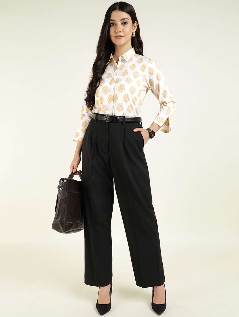 women printed collared regular fit shirt - 22038837 -  Standard Image - 5