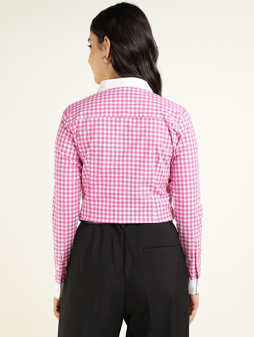 women collared long sleeve regular fit shirt - 22038838 - Standard Image - 3