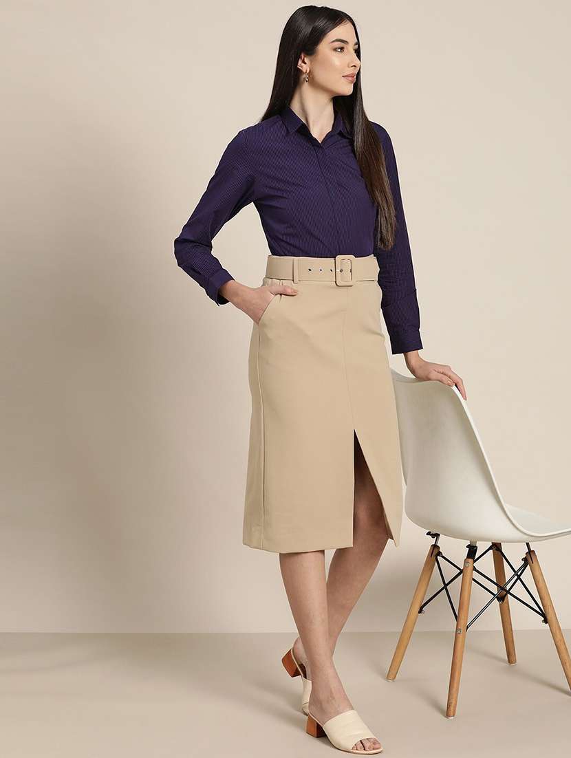 women collared long sleeve regular fit shirt - 22038850 -  Standard Image - 3