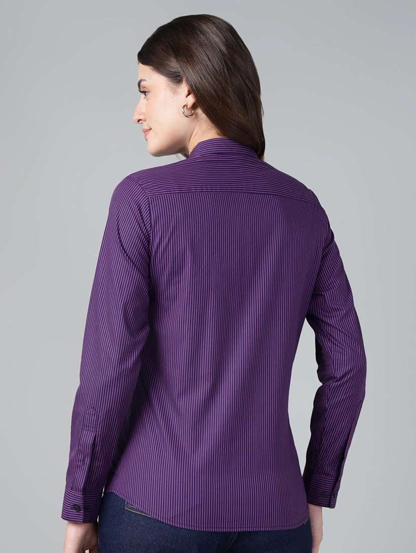 Women Collared Long Sleeve Regular Fit Shirt - 22038851 -  Standard Image - 3