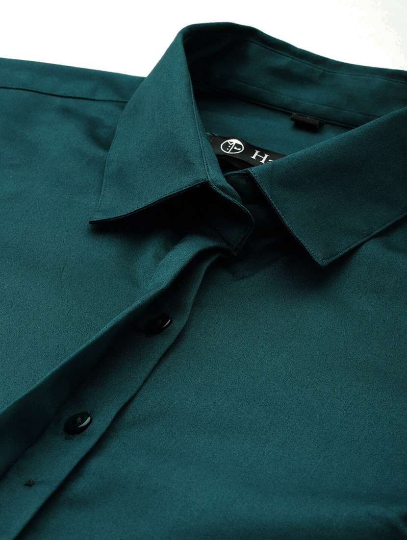 women solid collared long sleeve shirt - 22038867 -  Standard Image - 3