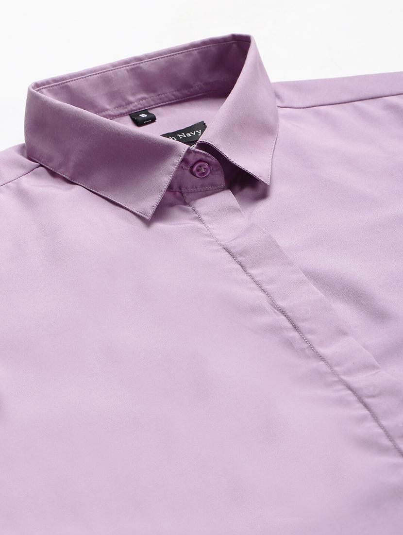 women solid collared long sleeve shirt - 22038886 - Standard Image - 3
