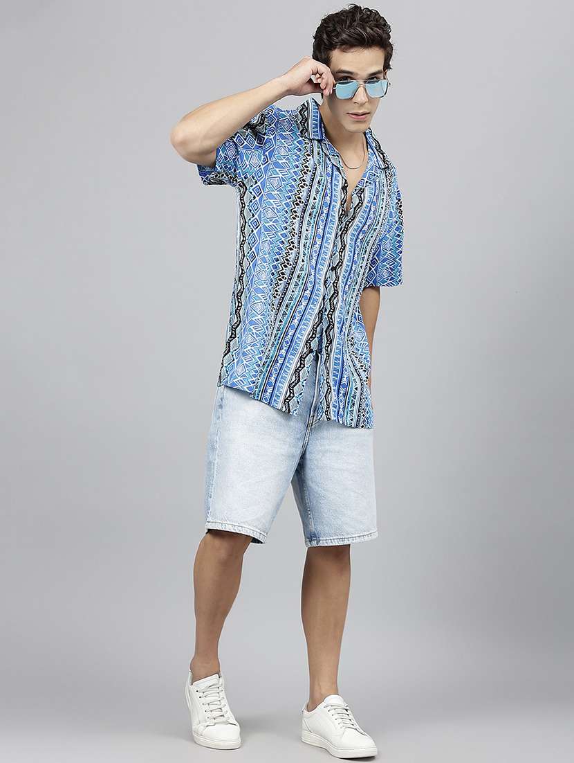 men printed short sleeve loose fit t-shirt - 22038892 -  Standard Image - 3