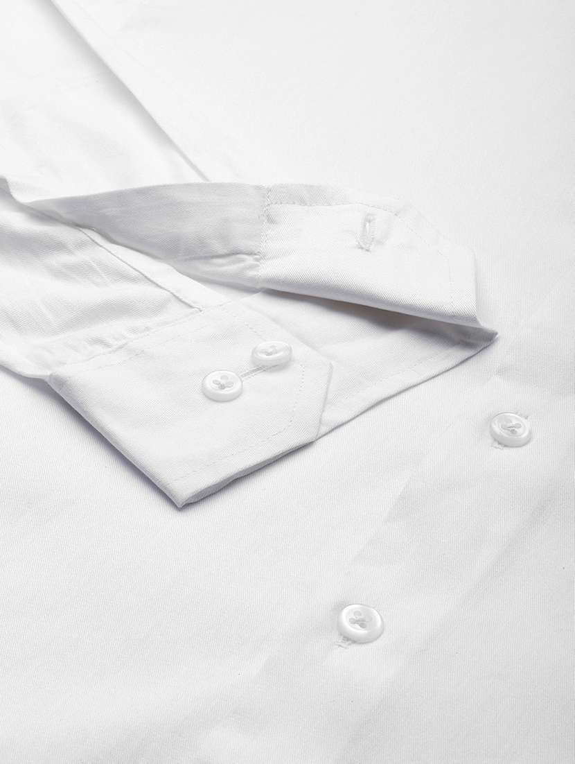 men solid collared long sleeve regular fit shirt - 22038901 - Standard Image - 5
