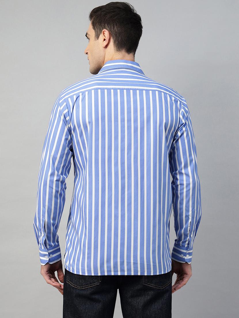 men striped cuban collared short sleeve shirt - 22039005 - Standard Image - 3