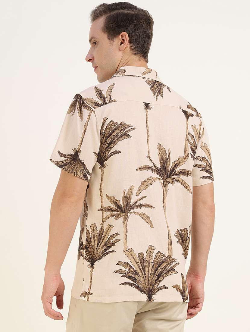 men printed cuban collared short sleeve shirt - 22039006 -  Standard Image - 3