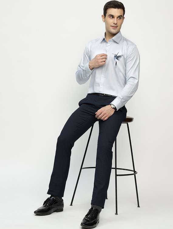 men printed collared long sleeve shirt - 22039060 -  Standard Image - 3