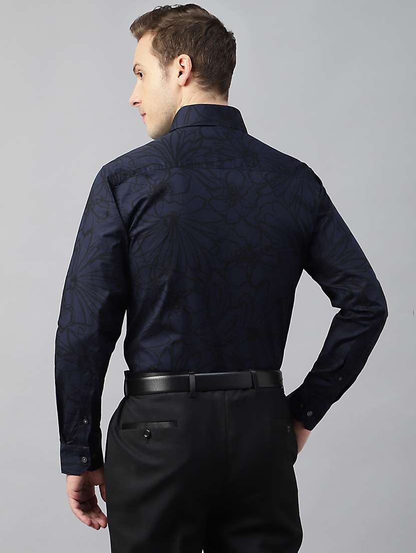 men printed collared long sleeve shirt - 22039064 -  Standard Image - 3