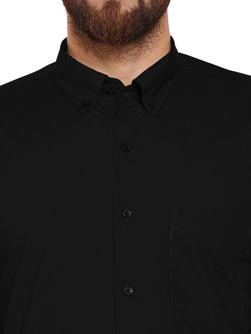men solid collared long sleeve shirt - 22039071 - Standard Image - 3