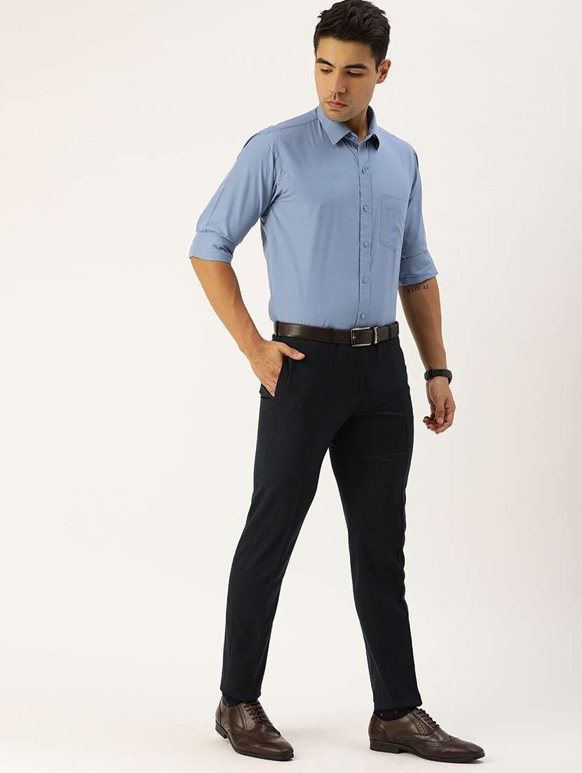 men solid long sleeve regula fit t-shirt - 22039096 -  Standard Image - 3