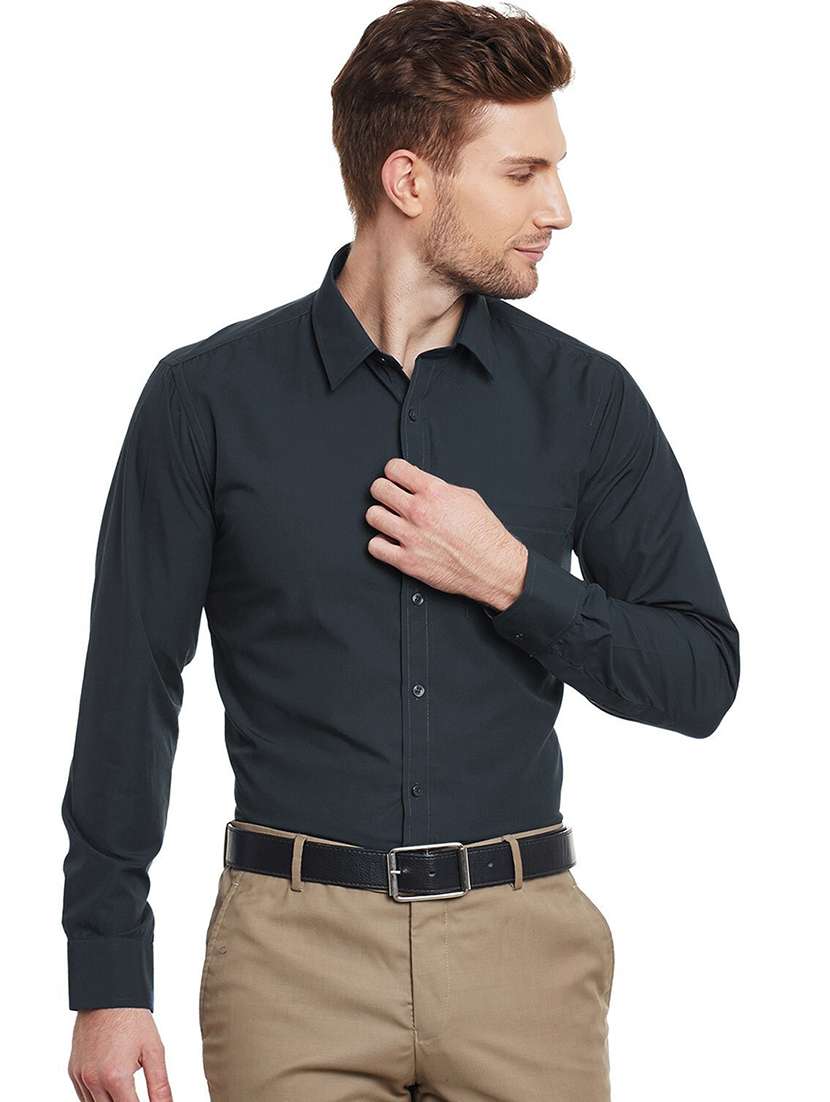 men solid long sleeve regular fit t-shirt