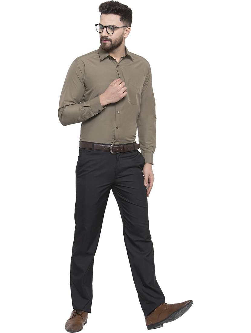 men solid long sleeve regular fit t-shirt - 22039105 - Standard Image - 3
