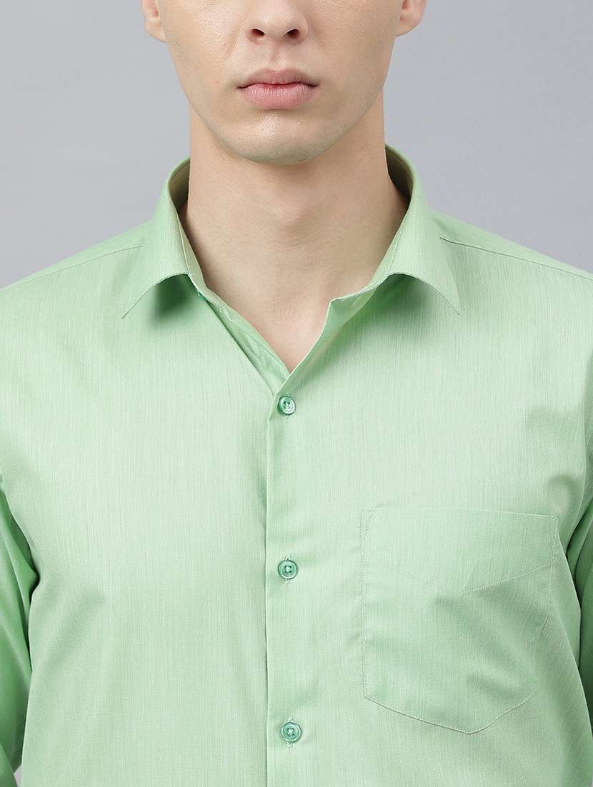 men solid collared long sleeve shirt - 22039123 -  Standard Image - 3