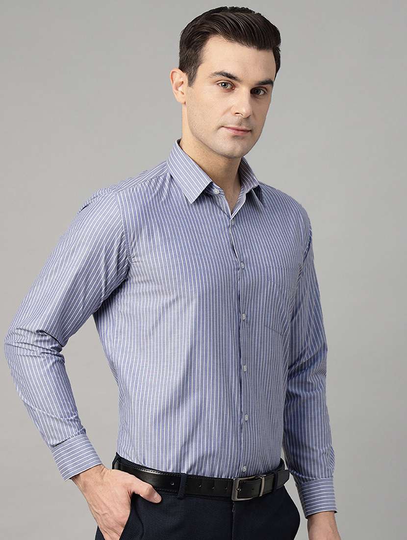 men striped long sleeve regular fit t-shirt