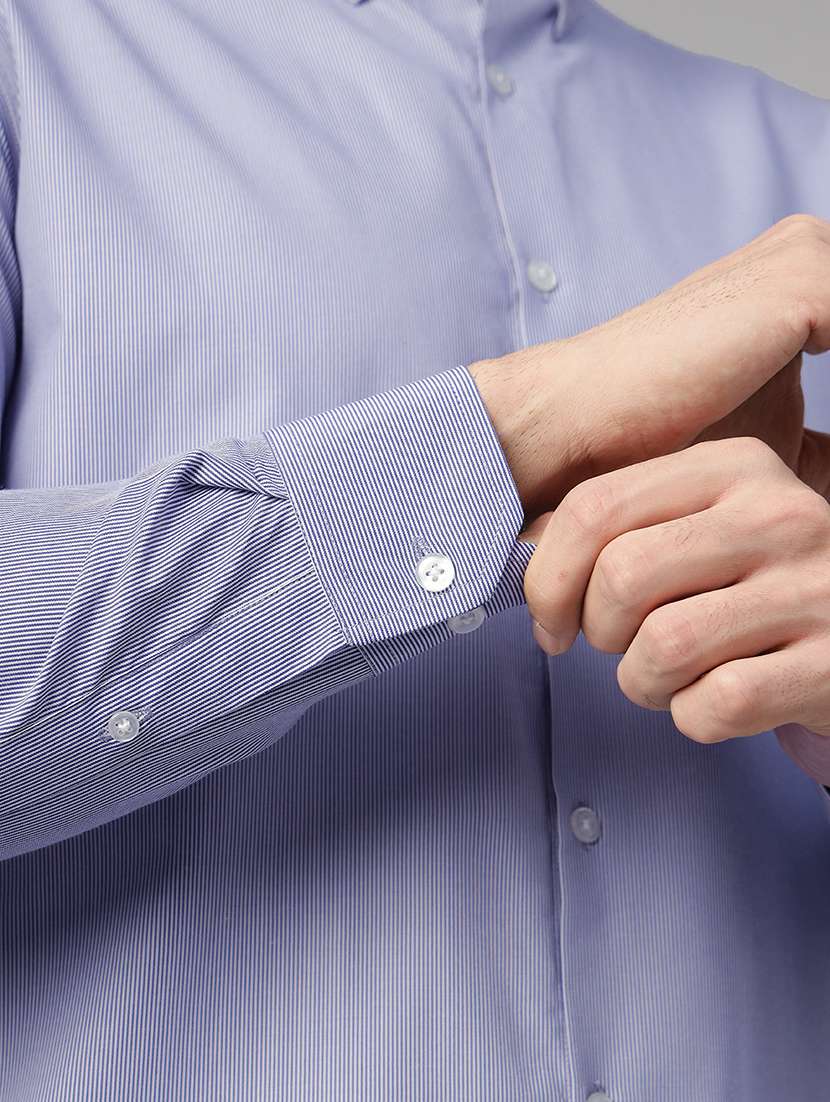 men striped long sleeve regular fit t-shirt - 22039150 -  Standard Image - 3