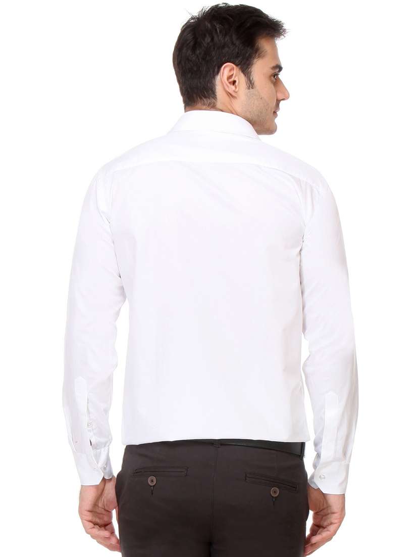 men solid collared long sleeve regular fit shirt - 22039167 -  Standard Image - 3