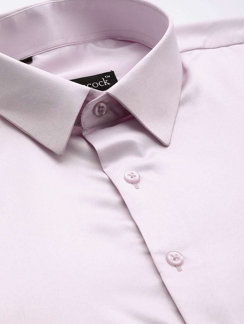 men solid collared long sleeve regular fit shirt - 22039187 -  Standard Image - 3