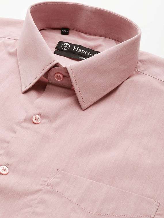 men solid collared long sleeve regular fit shirt - 22039197 -  Standard Image - 3