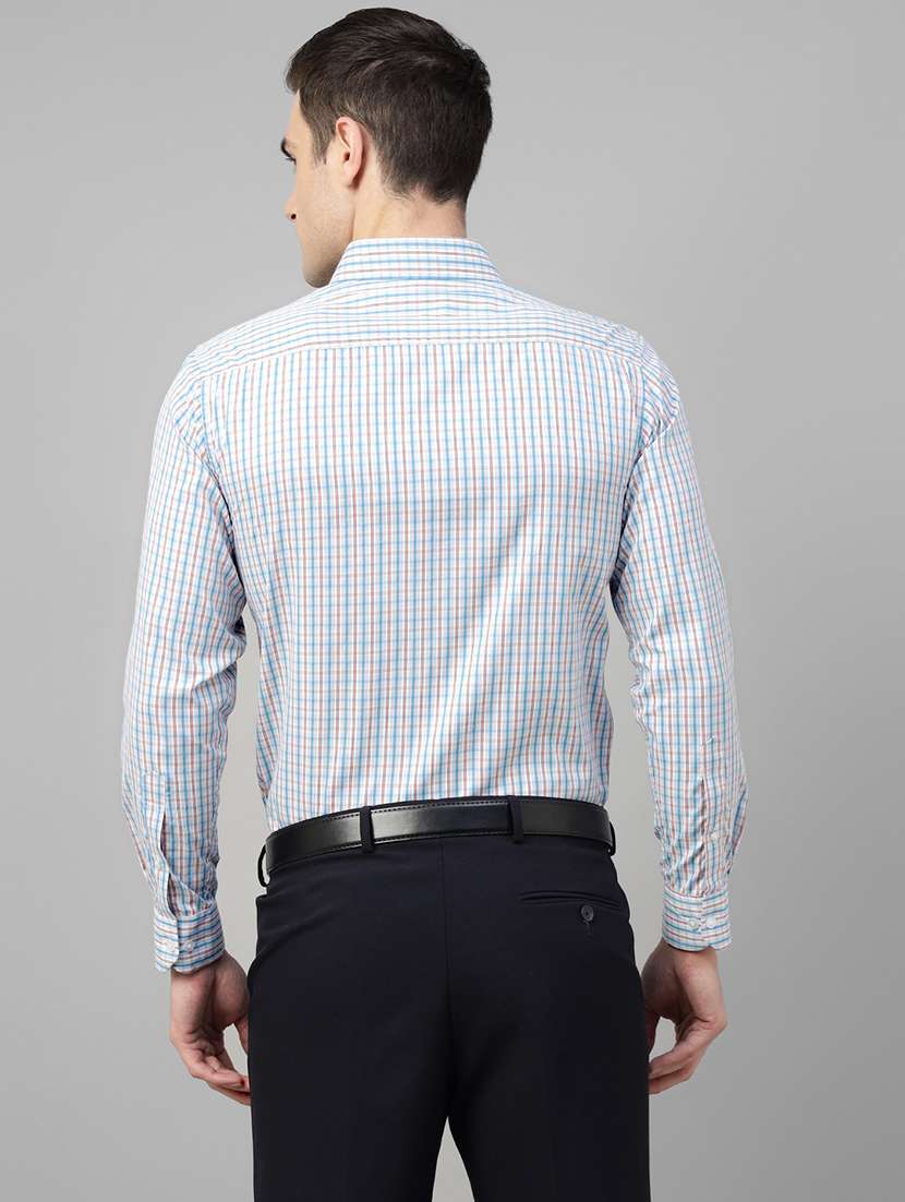 men checkered collared long sleeve regular fit shirt - 22039246 -  Standard Image - 3