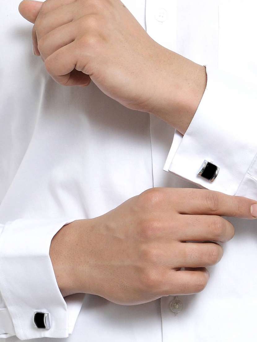 men solid collared long sleeve regular fit shirt - 22039257 -  Standard Image - 3