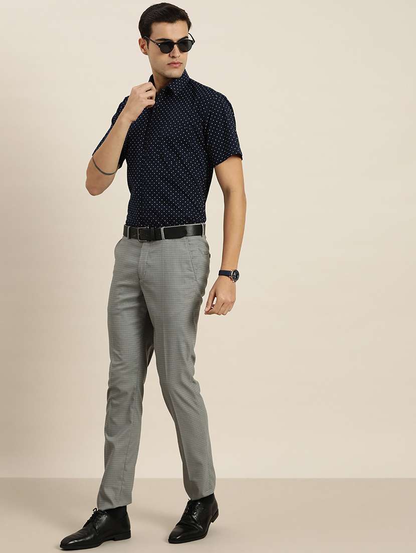 men printed collared short sleeve regular fit shirt - 22039265 -  Standard Image - 3