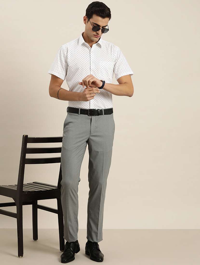 men polka doted collared short sleeve regular fit shirt - 22039266 -  Standard Image - 3