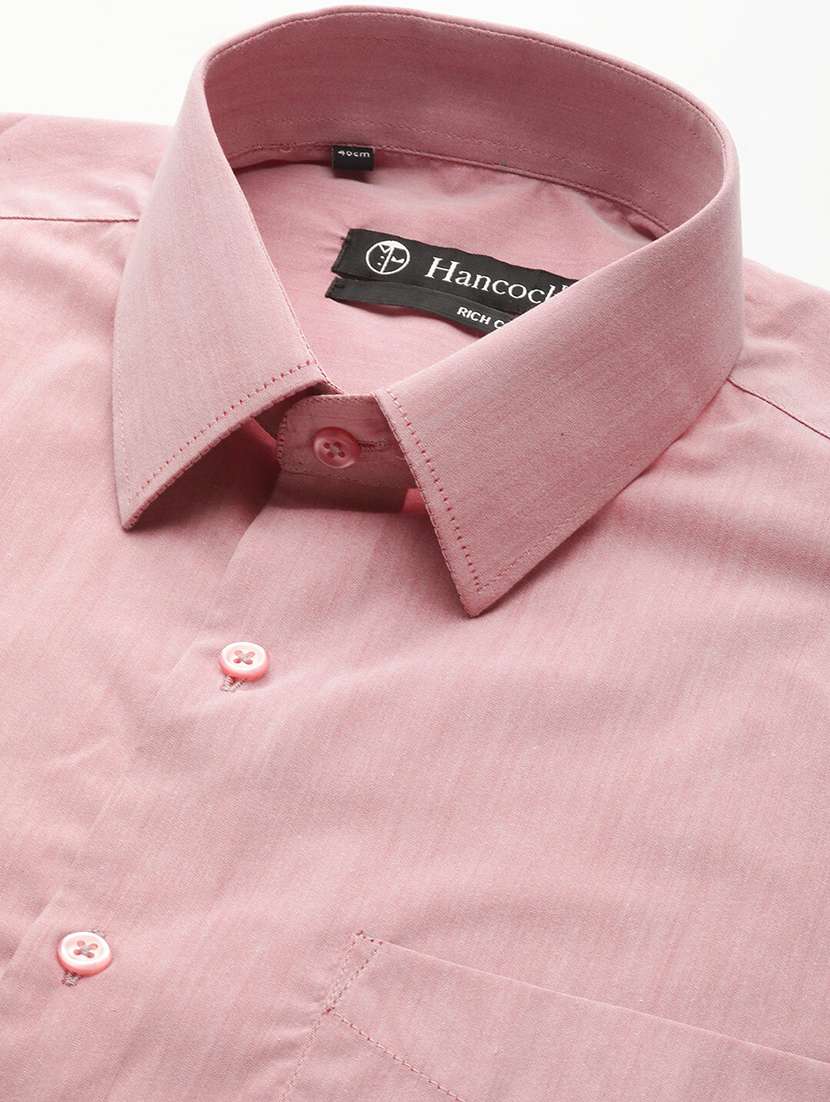 men solid collared short sleeve regular fit shirt - 22039268 -  Standard Image - 3