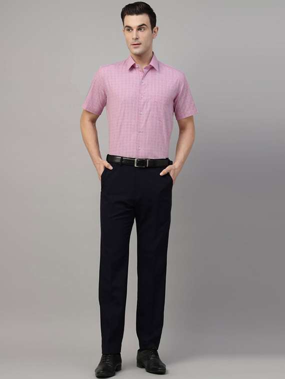 men checkered collared short sleeve shirt - 22039333 -  Standard Image - 3