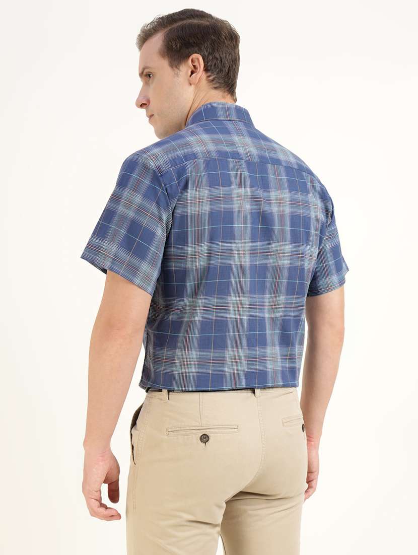 men checkered collared long sleeve shirt - 22039348 -  Standard Image - 3