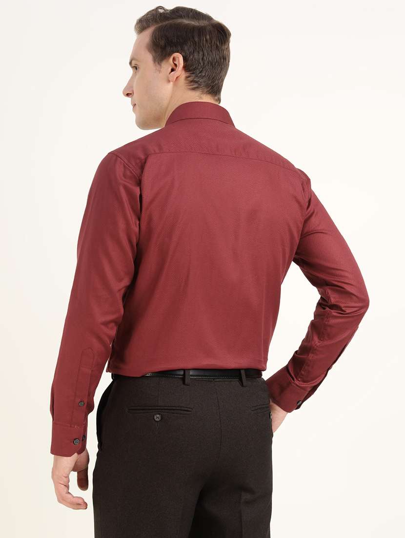 men solid collared long sleeve shirt - 22039356 -  Standard Image - 3