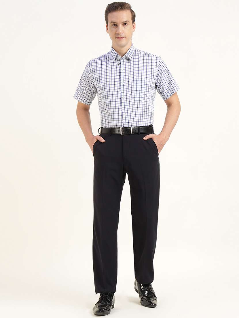 men checkered collared short sleeve shirt - 22039359 -  Standard Image - 3