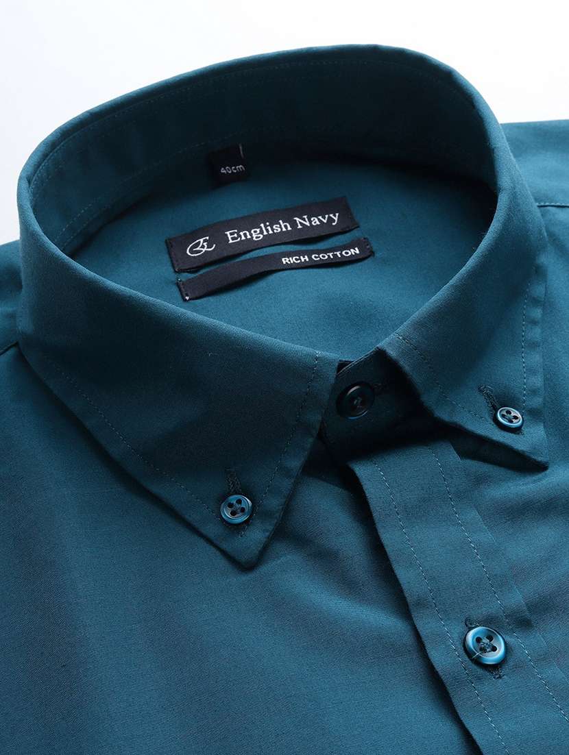 men solid collared long sleeve shirt - 22039381 -  Standard Image - 3