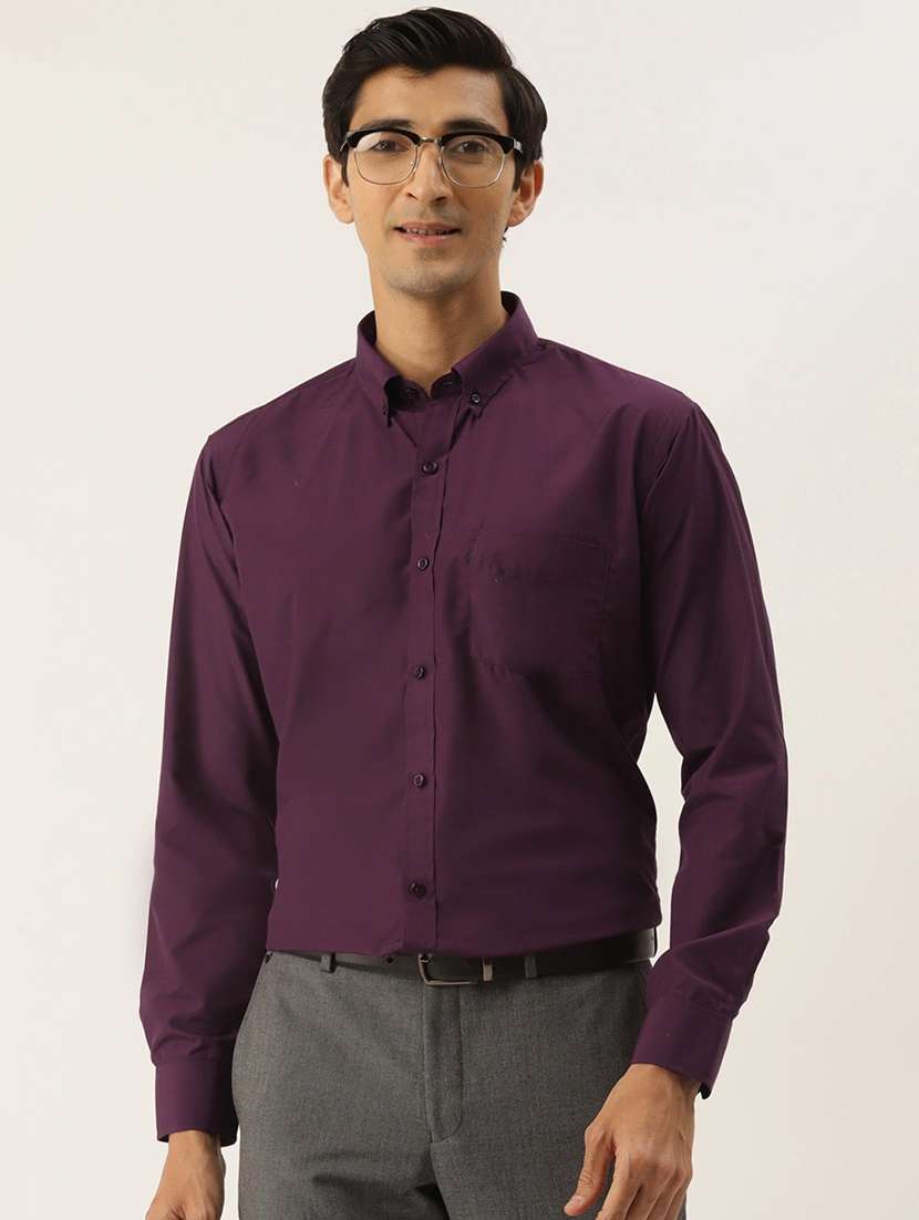 men solid long sleeve regular fit t-shirt