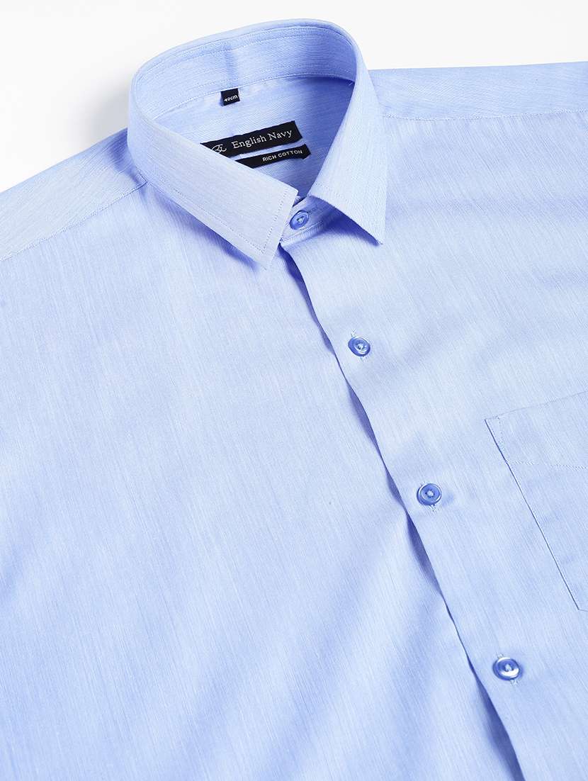 men solid collared long sleeve shirt - 22039389 -  Standard Image - 3