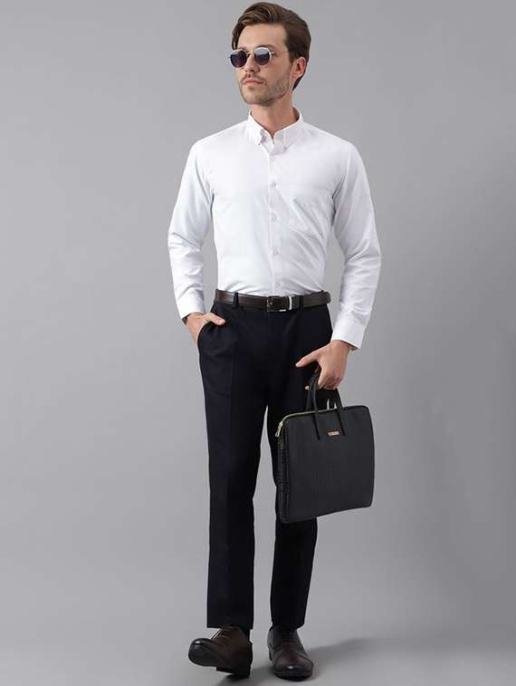 men solid long sleeve regular fit t-shirt - 22039394 -  Standard Image - 3