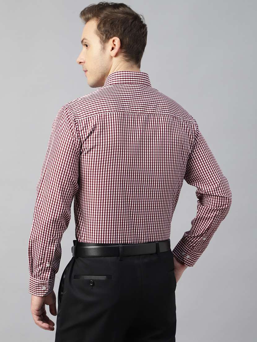 men checkered collared long sleeve regular fit shirt - 22039397 -  Standard Image - 3