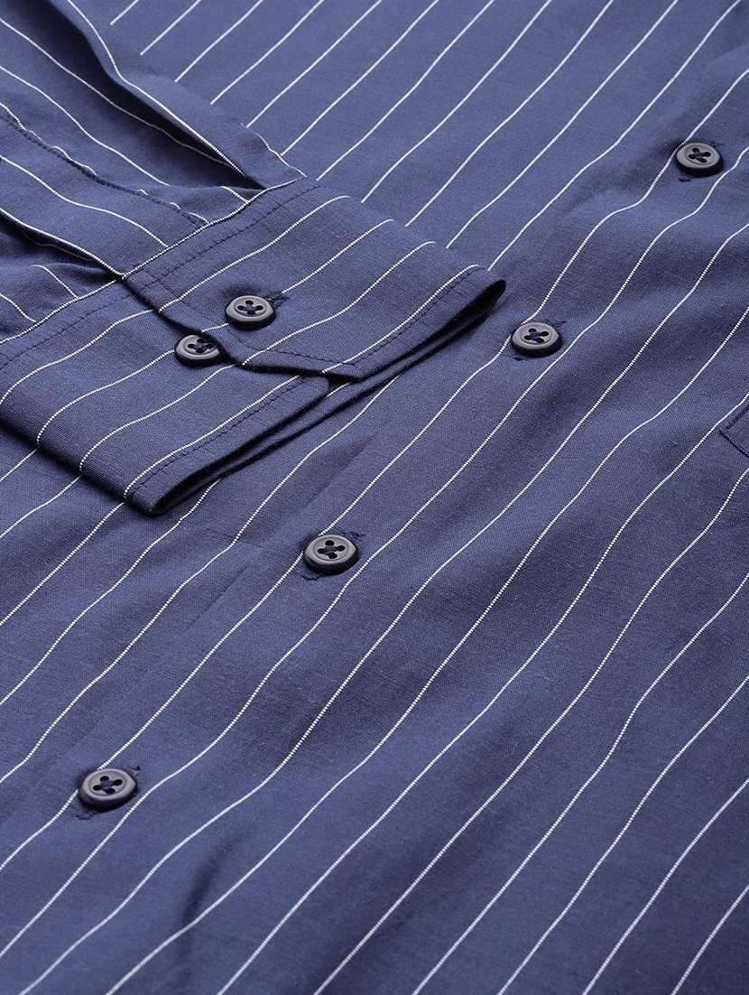 men striped long sleeve regular fit t-shirt - 22039411 -  Standard Image - 3