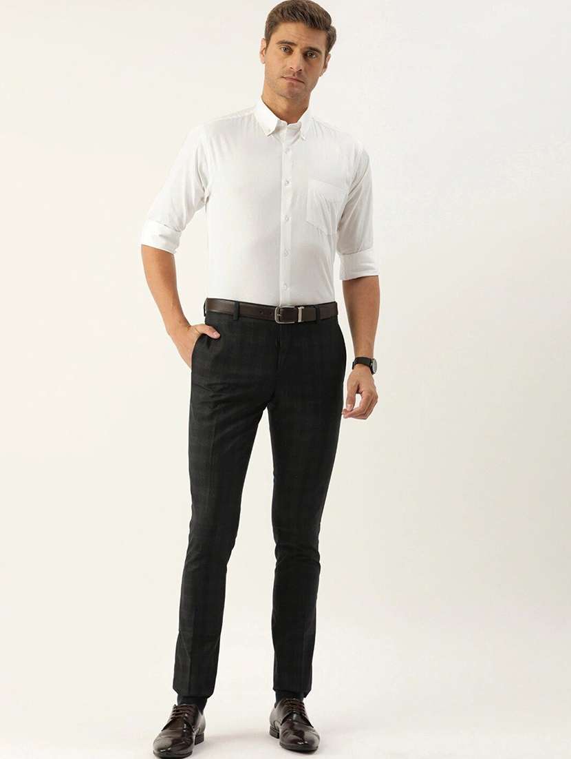 men solid collared long sleeve shirt - 22039426 -  Standard Image - 3