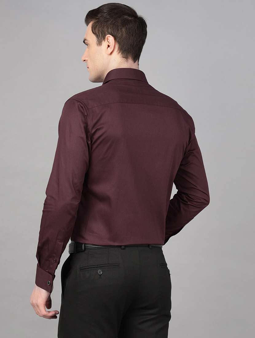 men solid collared long sleeve shirt - 22039433 -  Standard Image - 3